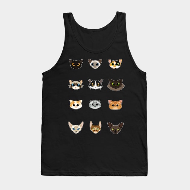 Cats A Plenty Tank Top by Exoticdreamer